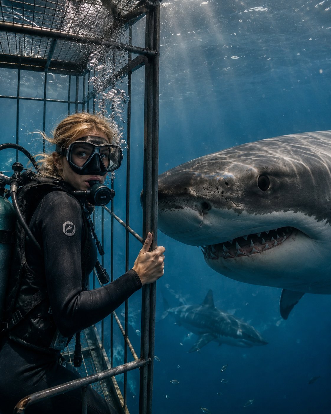 Shark Cage Adventure #sharkweek