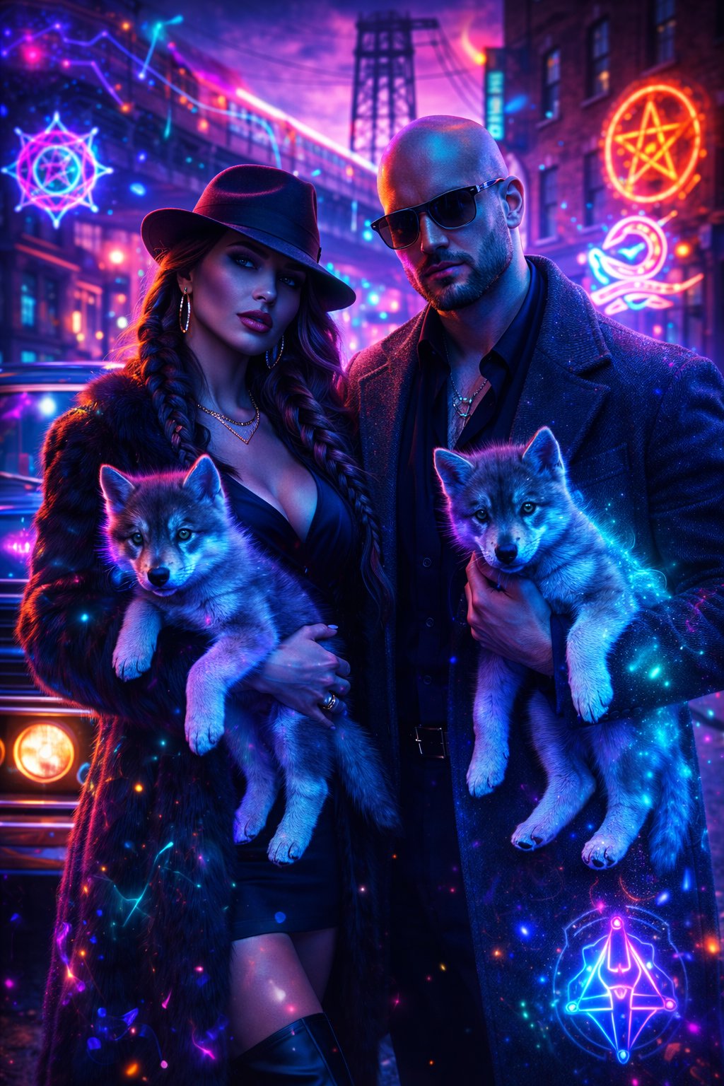 Godpapa Wolf and Godmama Wolf Show @gigisaiart247 and myself Your mobsters All welcome Goodnight 😴 🌙