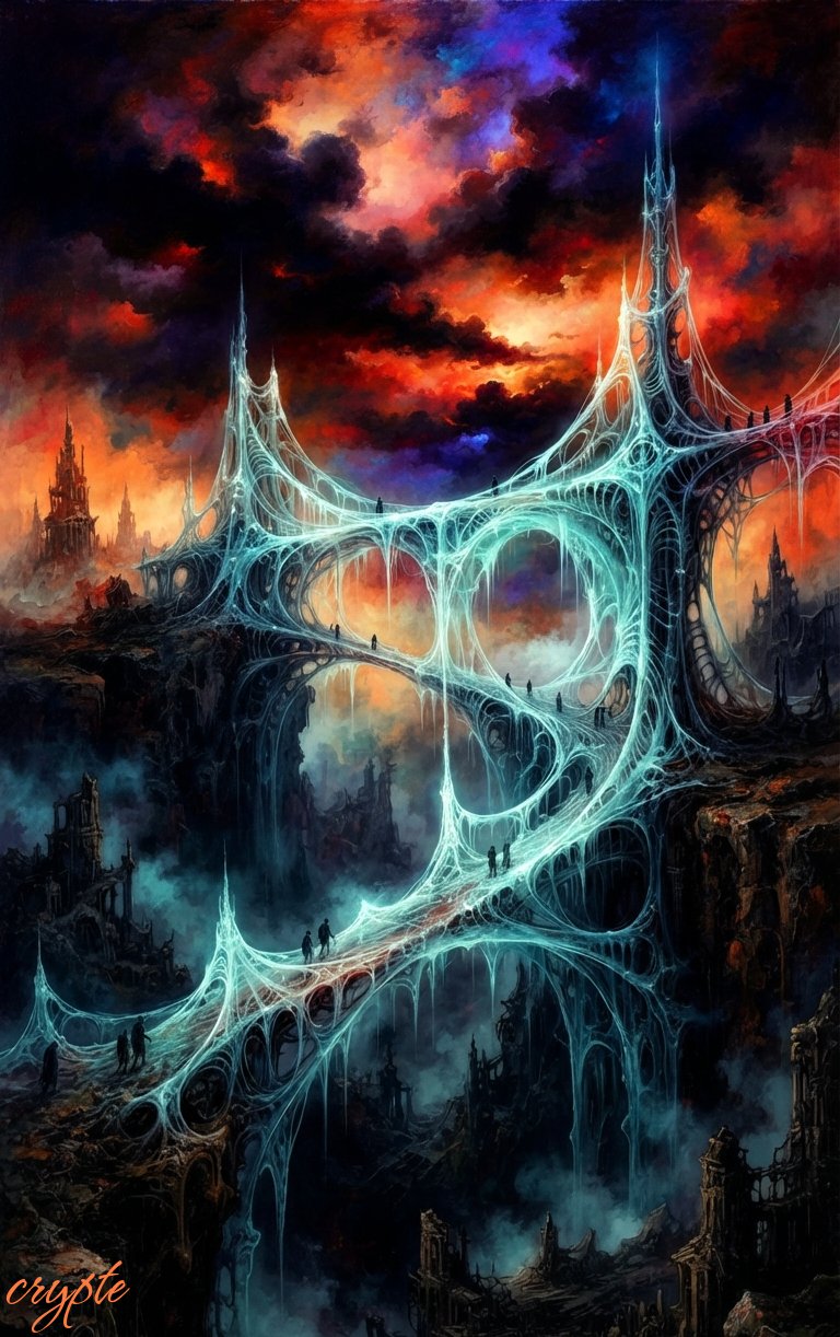 #dailyspark " A bridge built entirely of held breath”