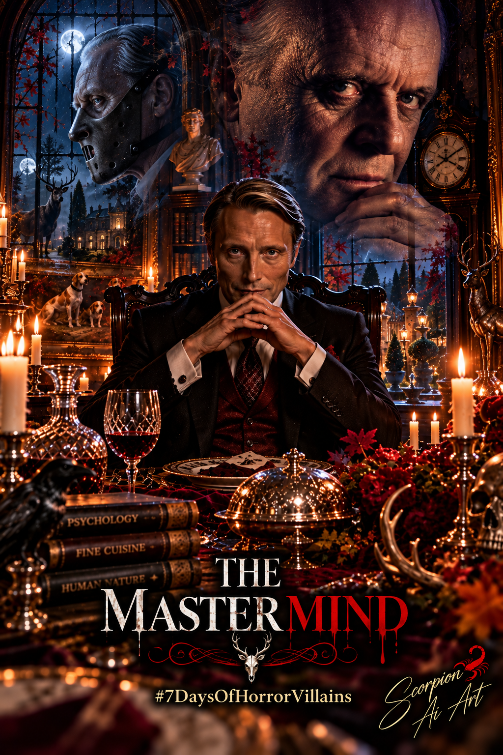 🍷 Day 7: Hannibal Lecter End the challenge with elegance and…