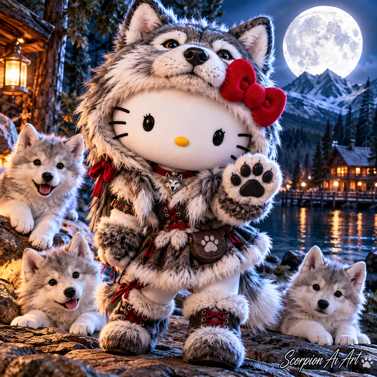 Happy #Caturday Hello Kitty Wolf @Jinx