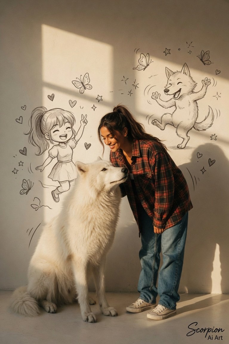 A Girl and her Wolf 🐺