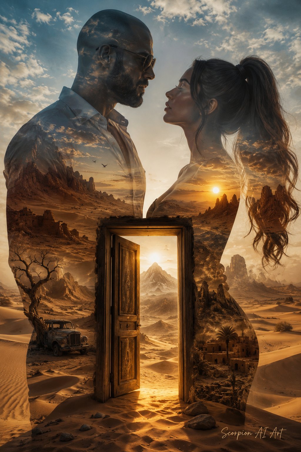 #dailyspark a door in the desert, slightly open