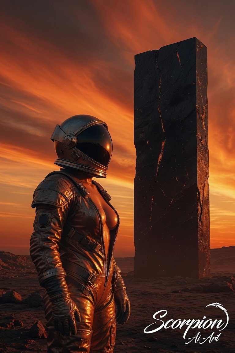 Astronaut • Sunset Orange • Monolith #AugJedAi
