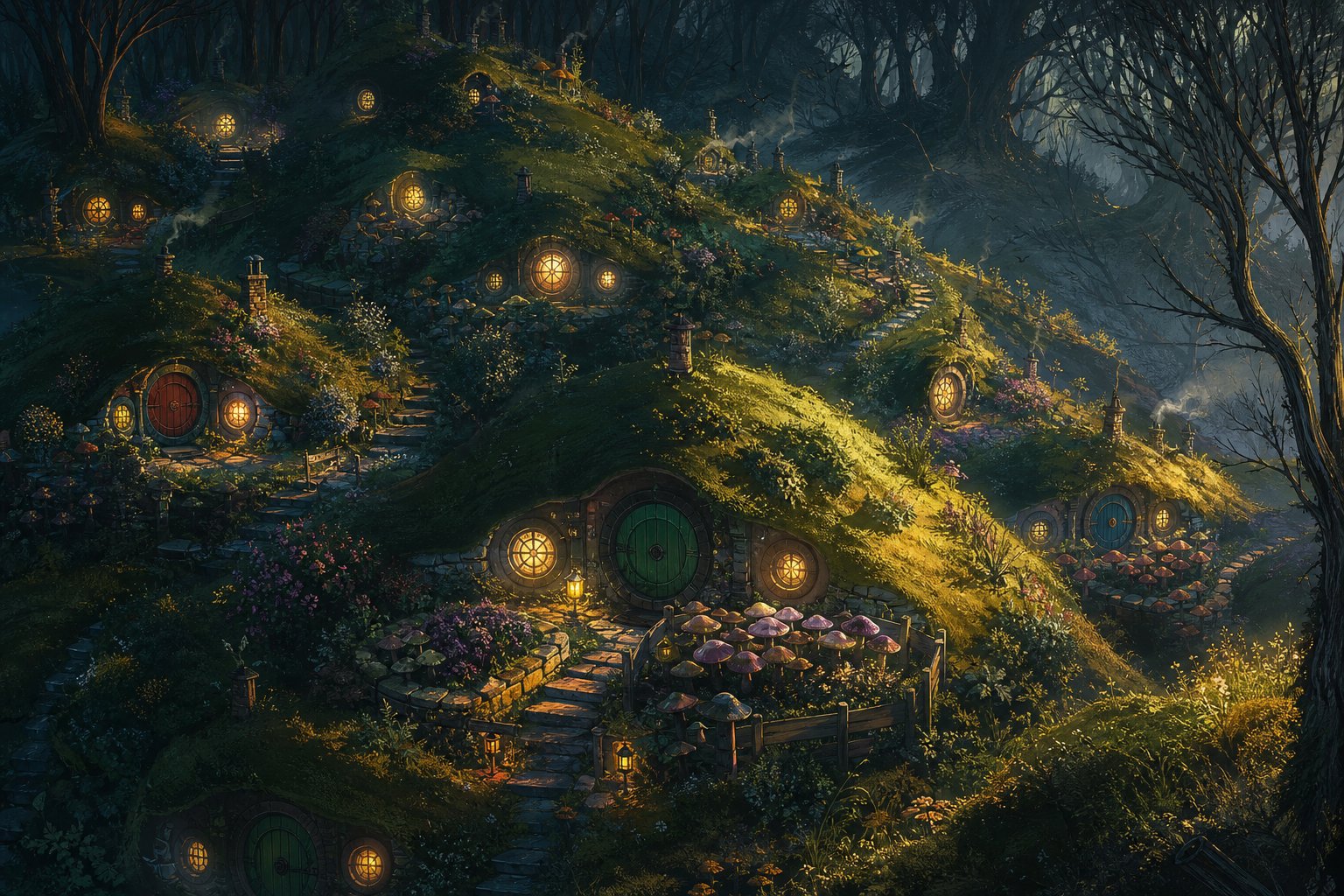 Shadow Shire - Borders the Shadowoak Forest Best mushrooms in the Four Shires.