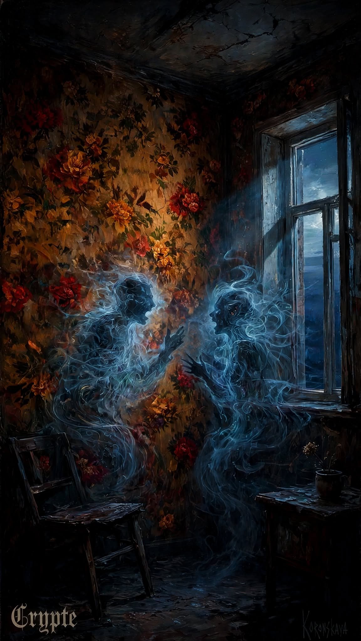 #dailyspark "the wallpaper remembers the argument”