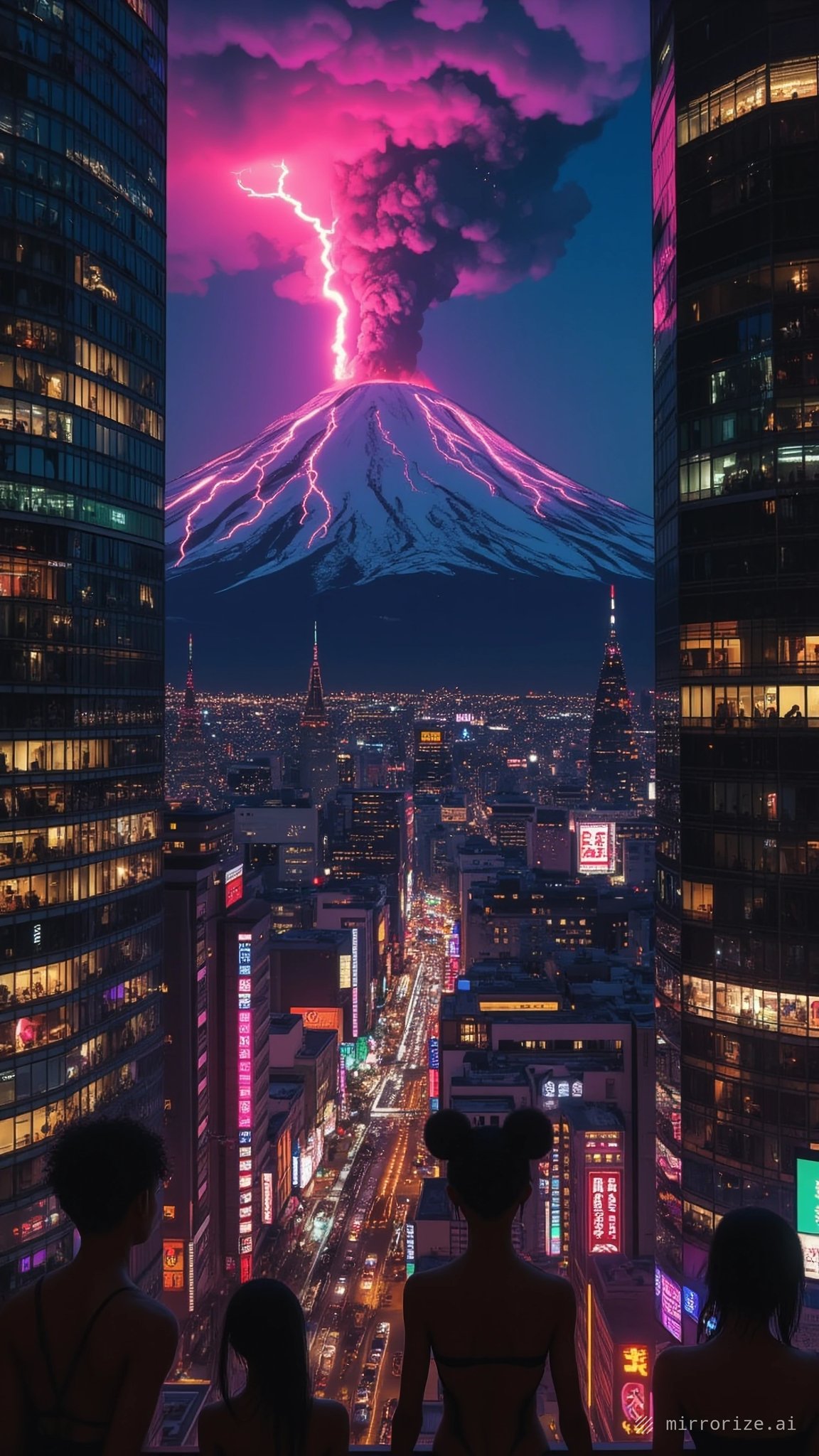 Everything is fine. 🏙🤷‍♀️🌋🌩🐈‍⬛ [#Venus via @Mirrorize 🪞]