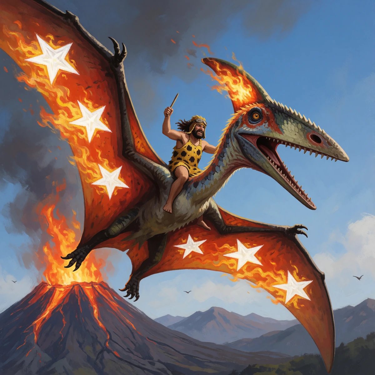 #DinoWeek by @GuruScorpion Skies of Fire - Pterosaurs Take Flight He who rules the skies, rules the…
