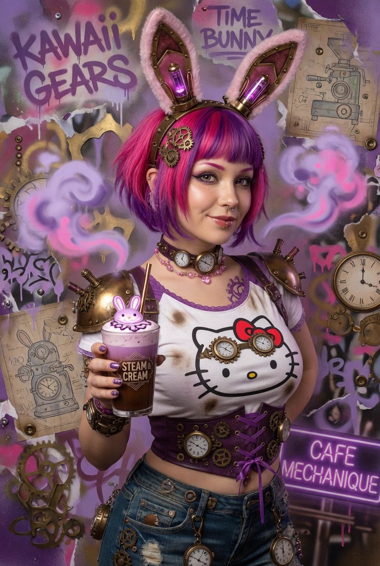 Morning Coffee with @gigisaiart247 and @Jinx Prompt by @Jinx 💕💜😻