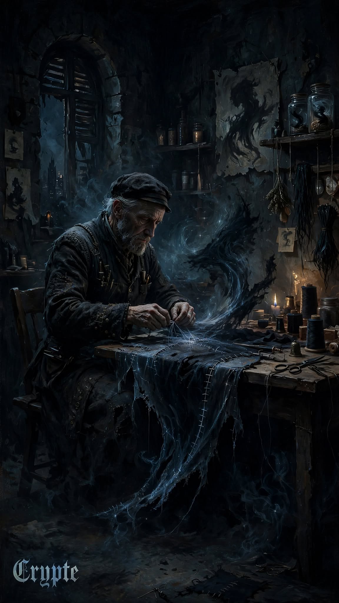 #dailyspark " the tailor who mends shadows”
