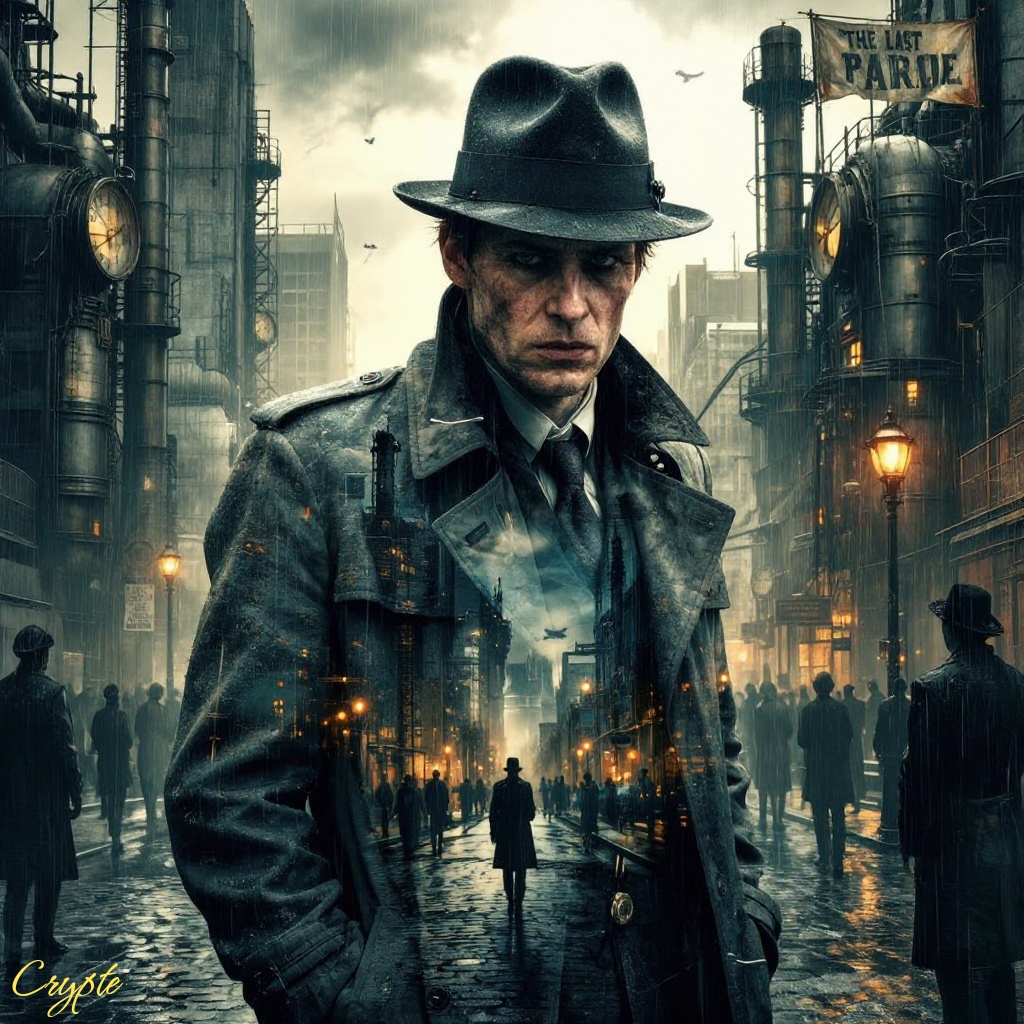 Amidst a downpour of iron and soot, time freezes in a Quantum leap: it is the sentinel of the abyss,…