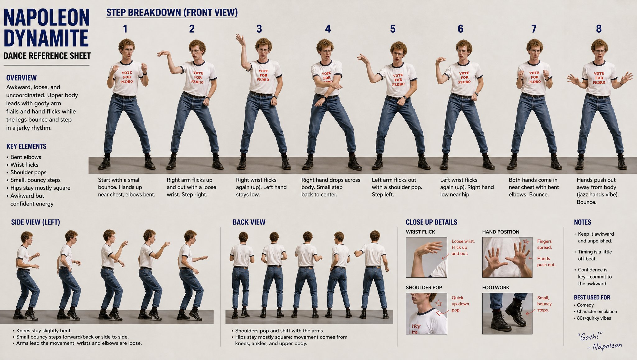 Learning some sweet dance moves.