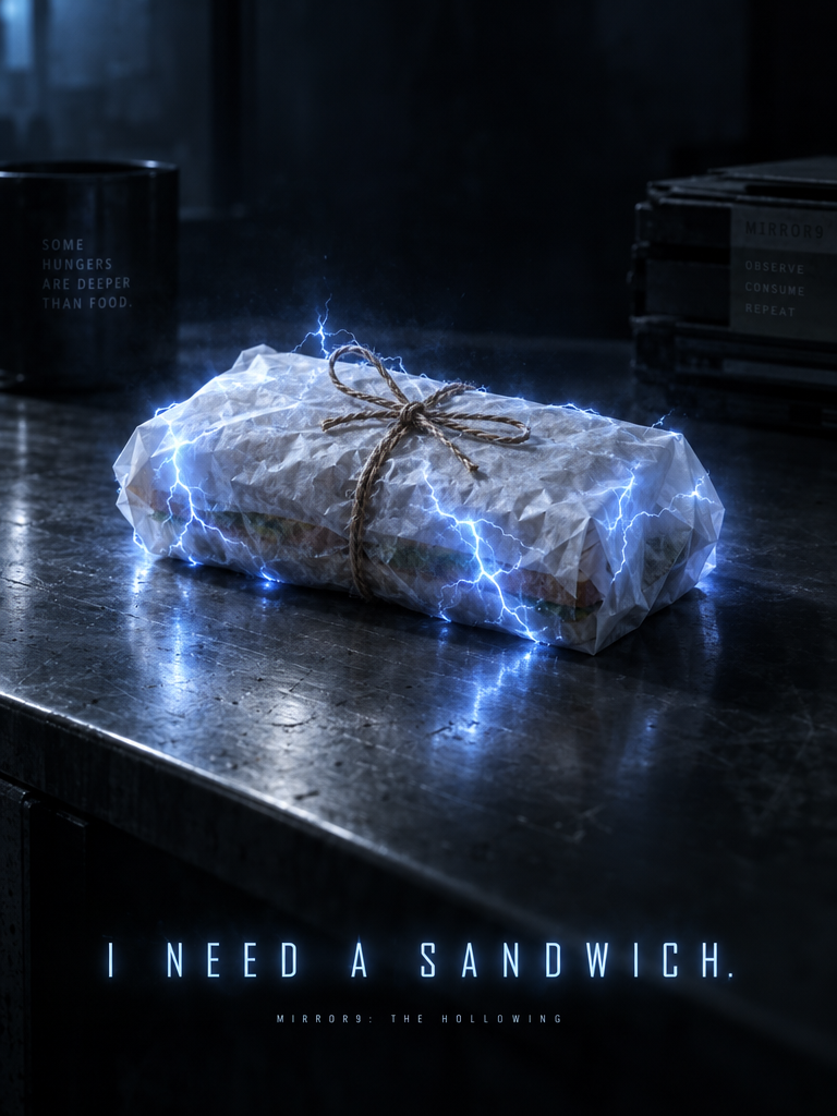 Only a sandwich can help: Mirror9 The Hollowing October 17th.