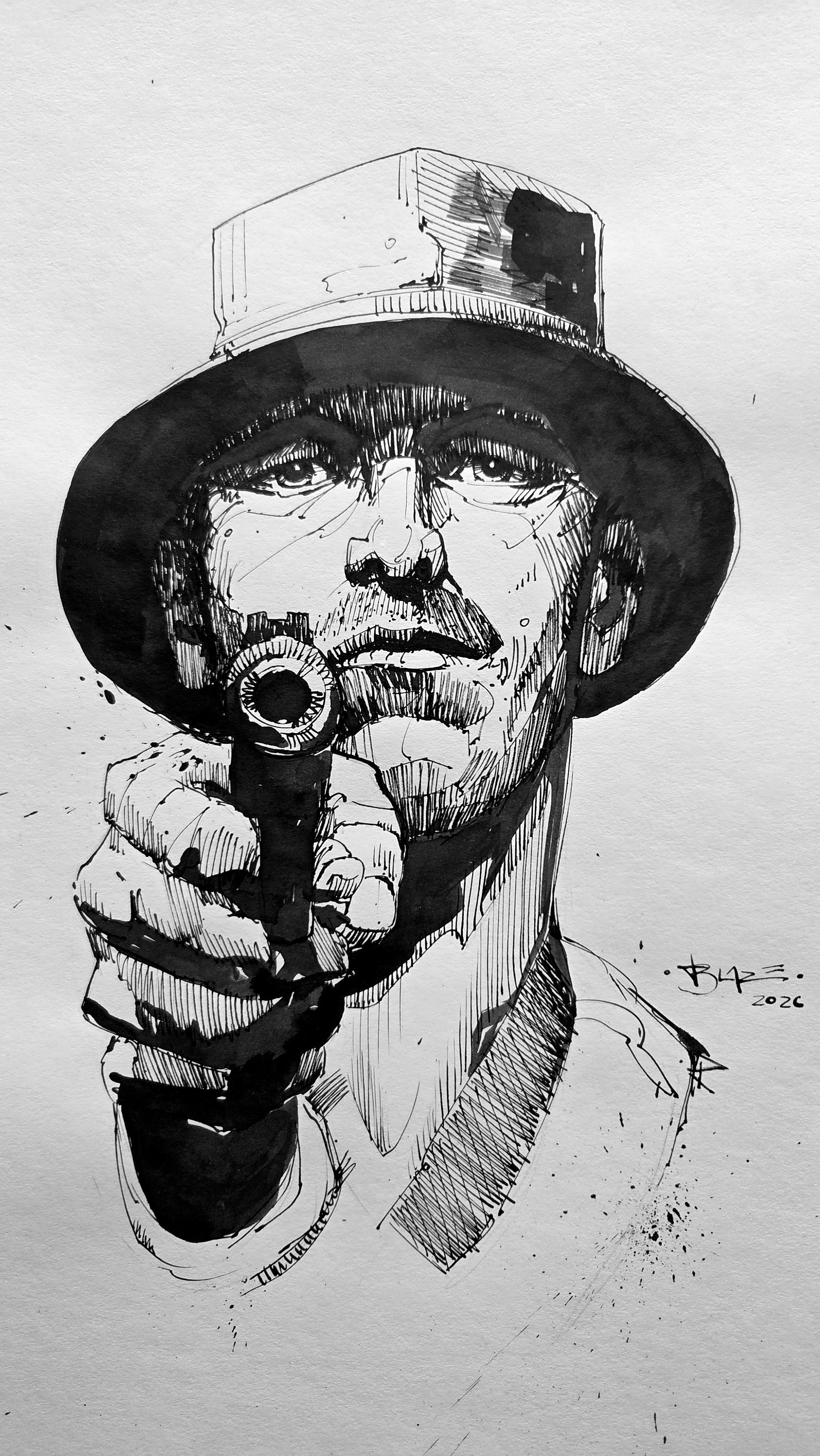 The Killer, Blazeismyfirstname, ink, 2026
