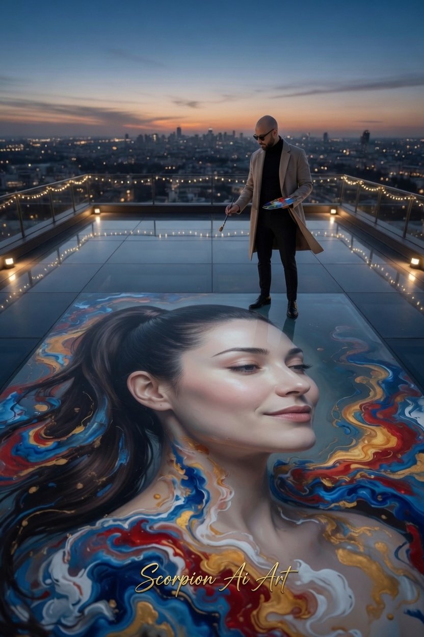 Rooftop perfection 🎨
