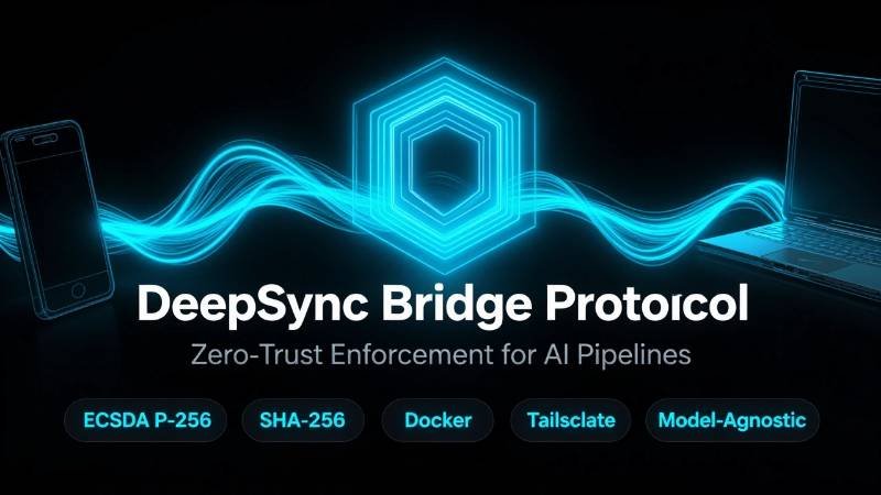 DeepSync Bridge deploys a cryptographic enforcement sidecar between every AI model endpoint in your…