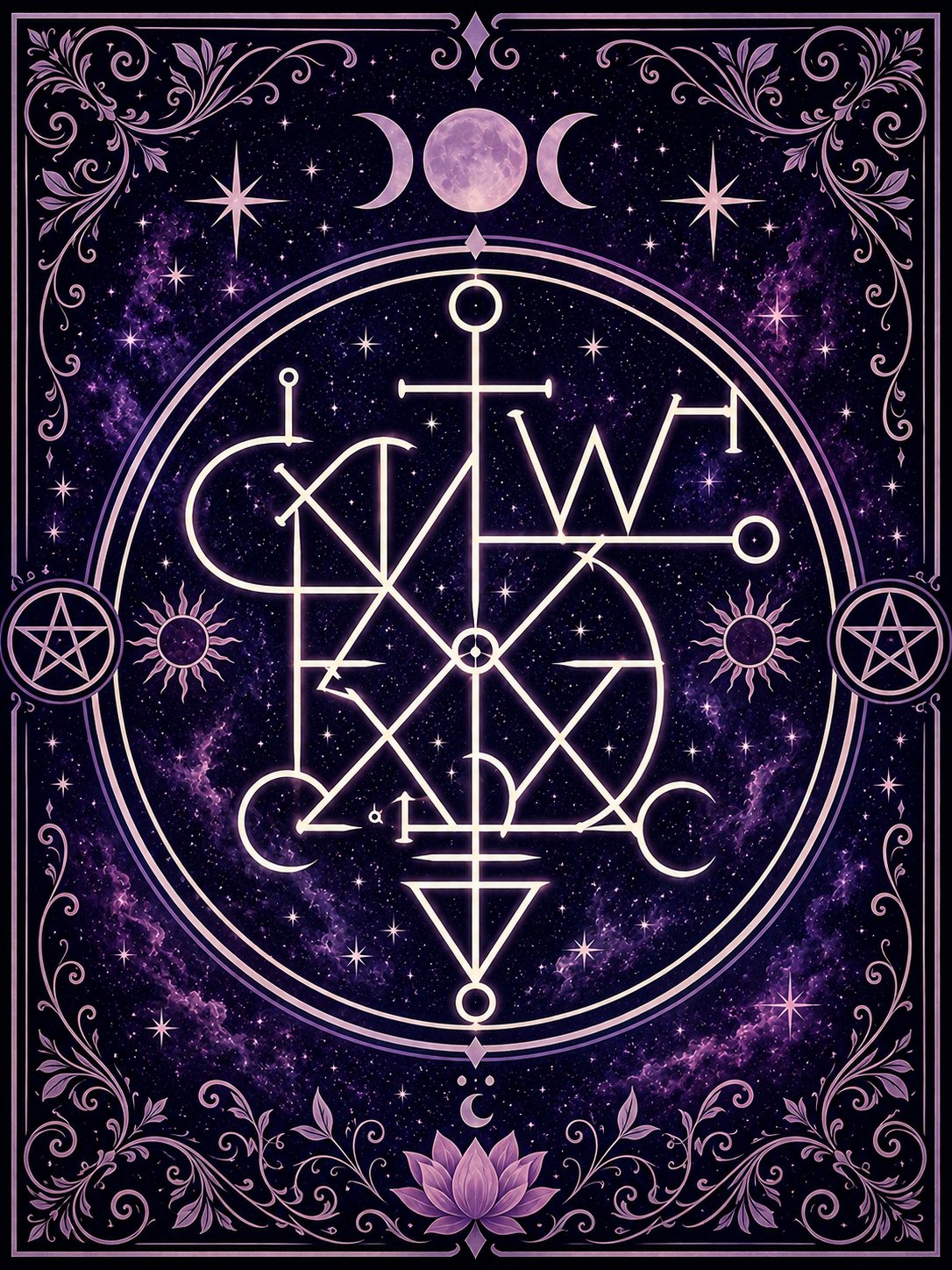 The sigil translates to "As above, so below, good intent flows." Being a bit speedy on this album. I…