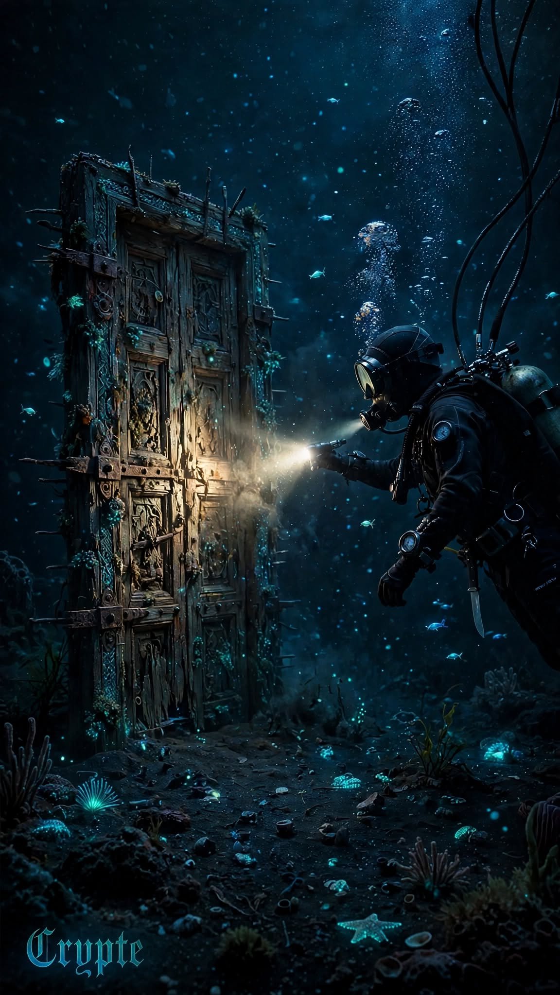 #dailyspark "a diver finding a door on the seafloor” 🌊🌊