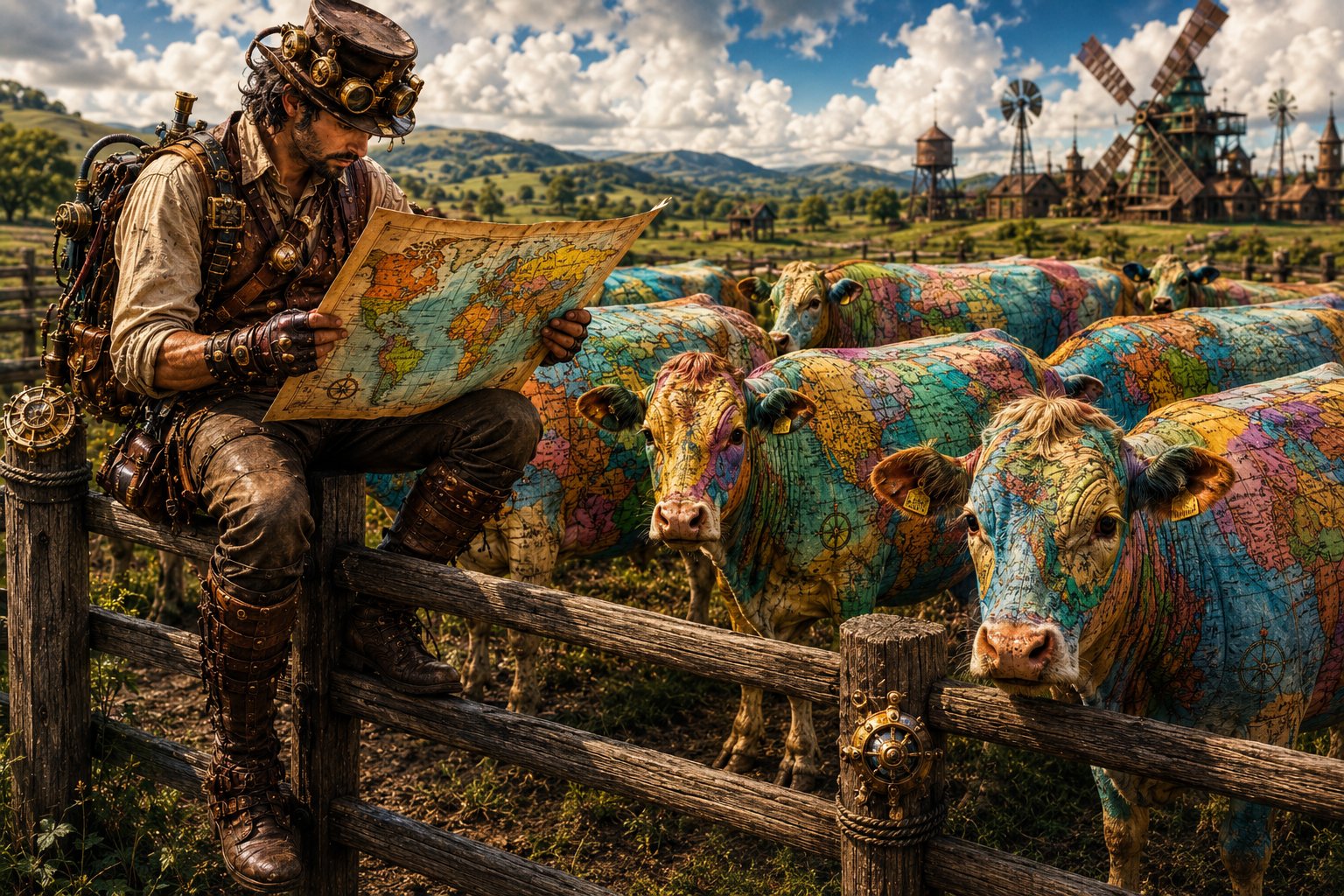 Where maps are put out to pasture #dailyspark