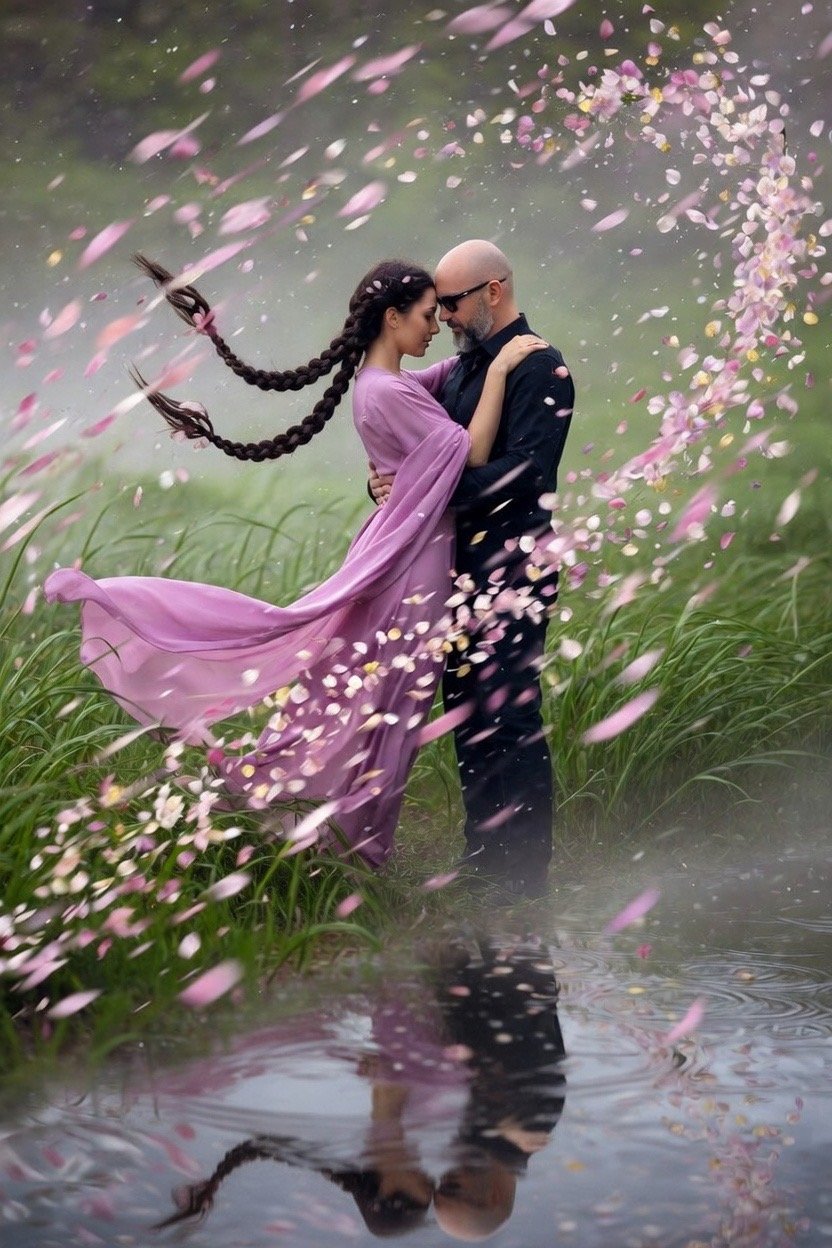 #AllThingsSpring April Challenge #aiartcommunity All Welcome to Join Day 9 Windborne Petals #Thunder…