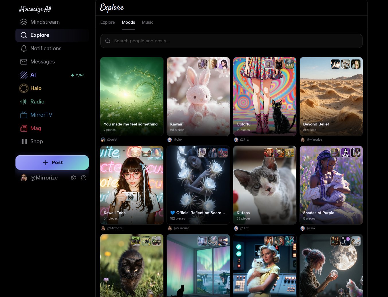 Mood board are now in explore!