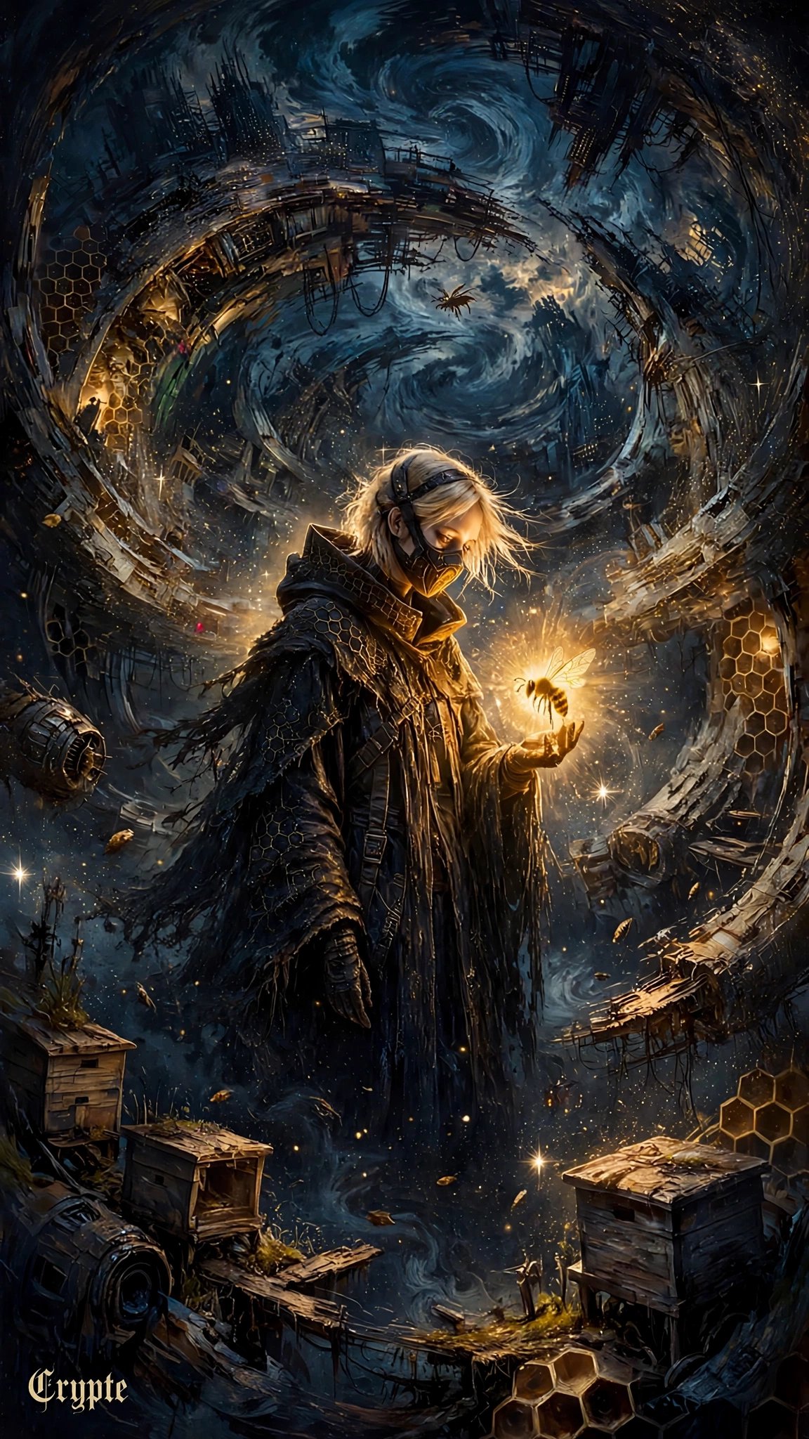 #dailyspark "the keeper of the very last bee”🐝🌔