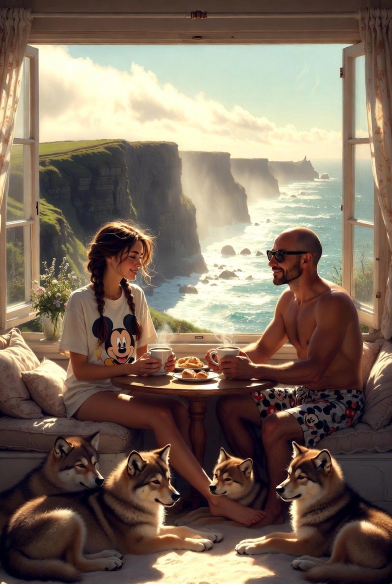 Good morning ☀️ ☕️💚🍀 As we sit with our coffee, the world still half‑asleep, I look at you and feel…