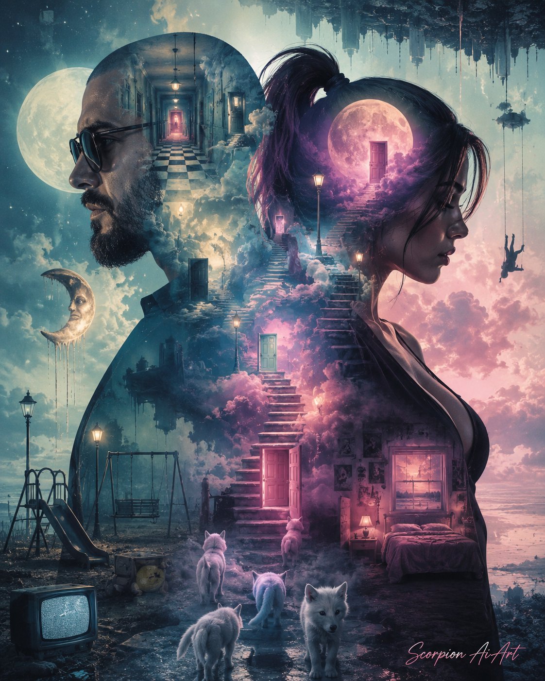 #AI2WChallengeRound2 by @cyberpopdreams Day 6 – Dreamcore / Weirdcore