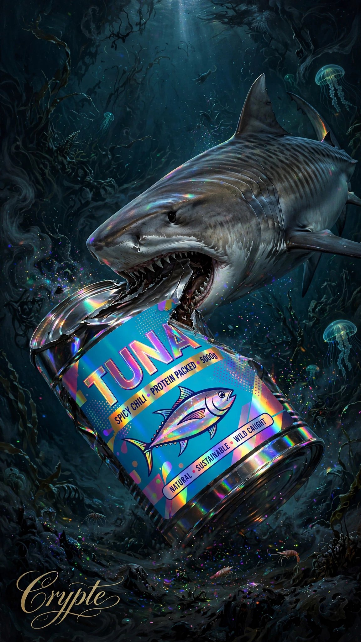#SharkWeek Challenge🦈🦈🌊 — Hosted by the incredible @GuruScorpion 👌 Day 3: "Tiger Shark Depths"☄️