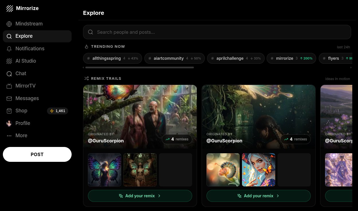 New Explore page looks awesome @Mirrorize ! 😍