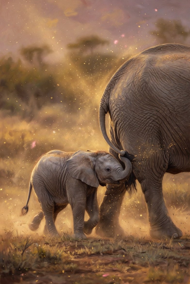 ~ May AI Art Challenge ~ #SeasonofFirstBreath A journey through birth, instinct, and wild spirit Hos…