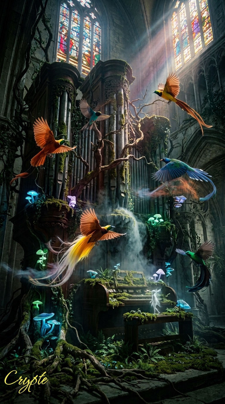 #dailyspark "A Forest Growing Inside a Cathedral Organ "
