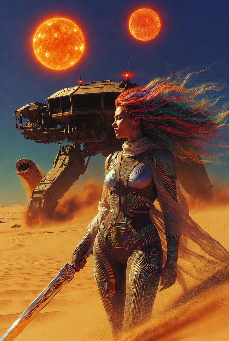 #AiSciFiFebruary #aiart Day 16 - Dune Spice Harvester