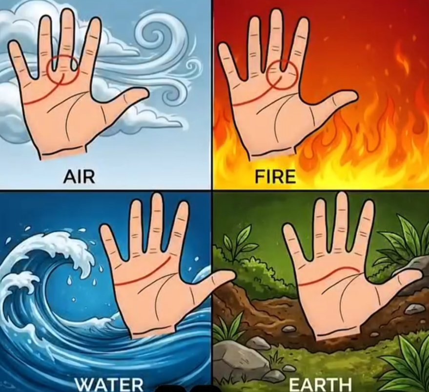 What sign are you based on your palm line??