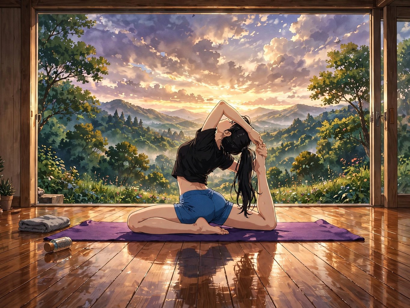 Vajra Kapotasano pose