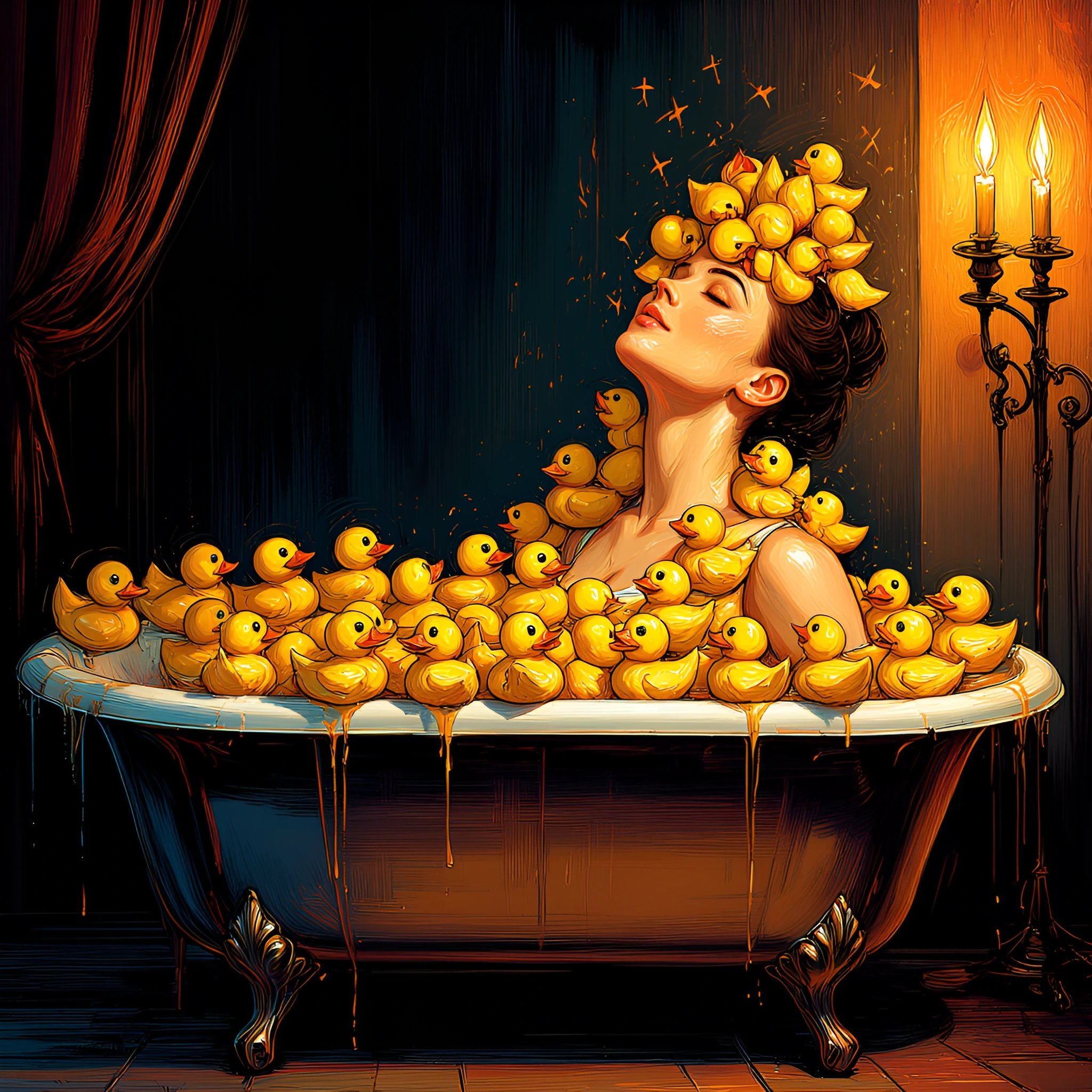 #KeepTheGlitch by @AiMachete Day 4 - Too Much Can you really have enough rubber duckies