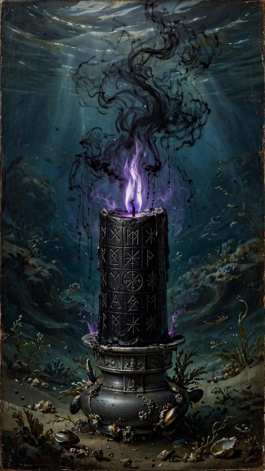 A candle burning underwater... #dailyspark