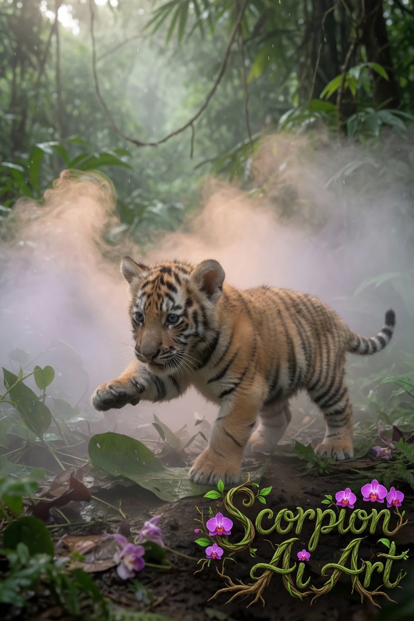 ~ May AI Art Challenge ~ #SeasonofFirstBreath A journey through birth, instinct, and wild spirit Hos…