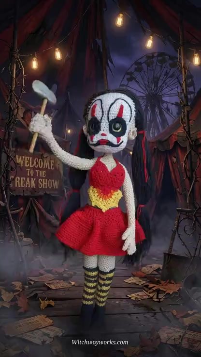 Step right up… the carnival’s waiting. 🎪🪓 Meet Missy Mayhem…