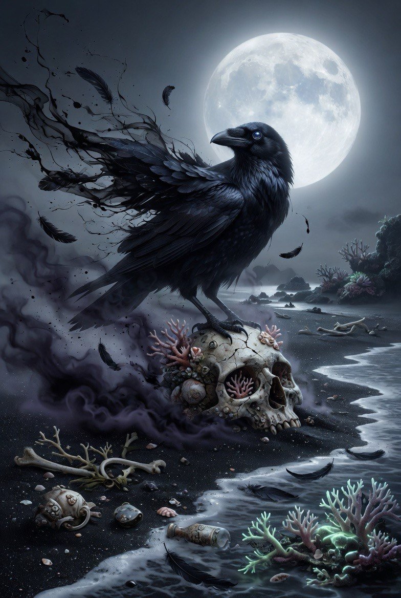 May Art Challenge By @GuruScorpion Raven Spirit (Mystery )