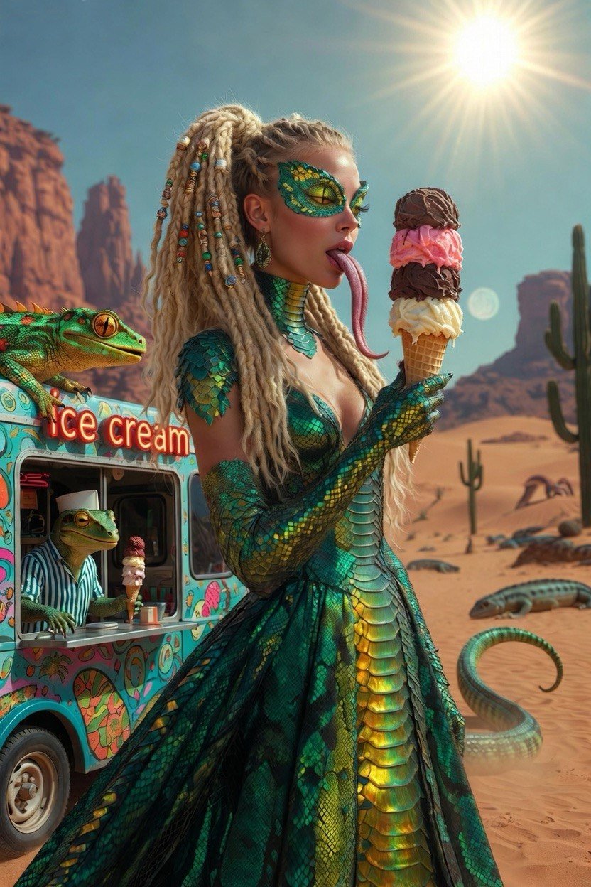 Day 8 — Ice Cream Dreams🍦✨ All Welcome To Join hosted by @gigisaiart247 & @GuruScorpion Think drippy…