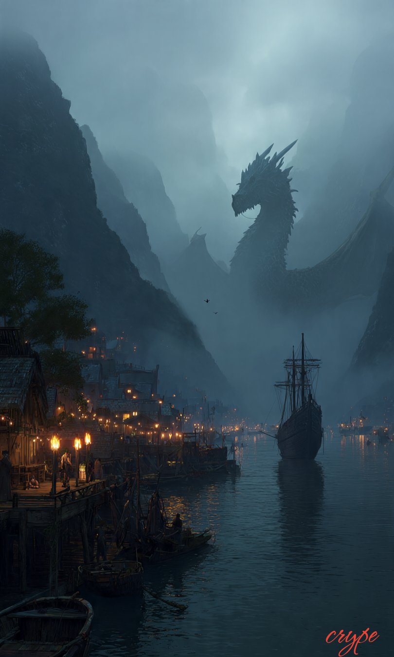 #dailyspark “A dragon retired to a quiet fishing village”😱🔥