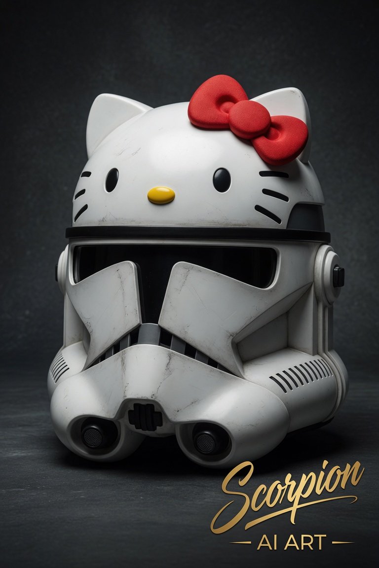 Hello Kitty Clone Trooper #starwarsSaturday #caturday Clone too cute not to trust 🏷️ @gigisaiart247…
