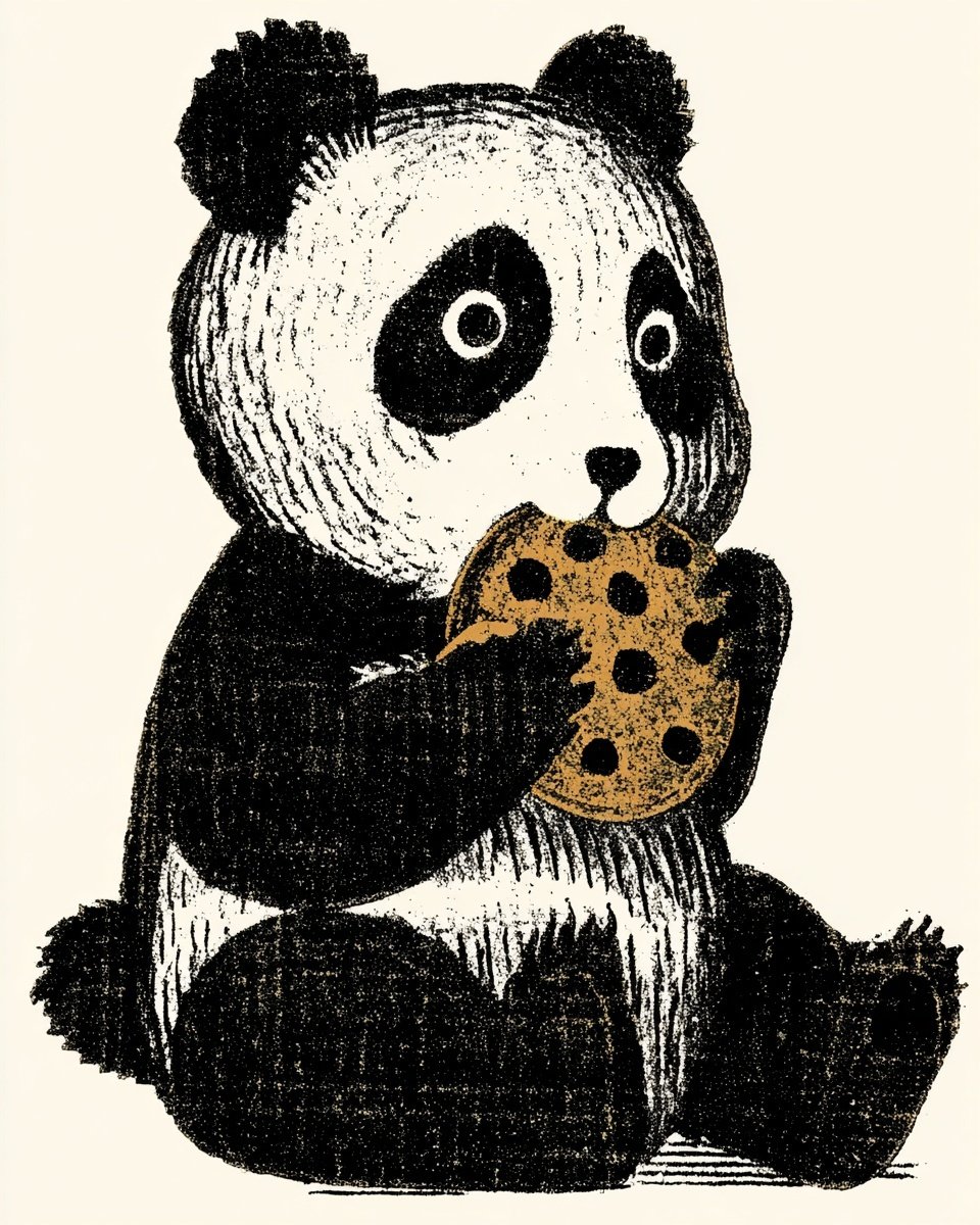I have a panda character named Chibi who loves cookies that I've been posting about on my IG account…