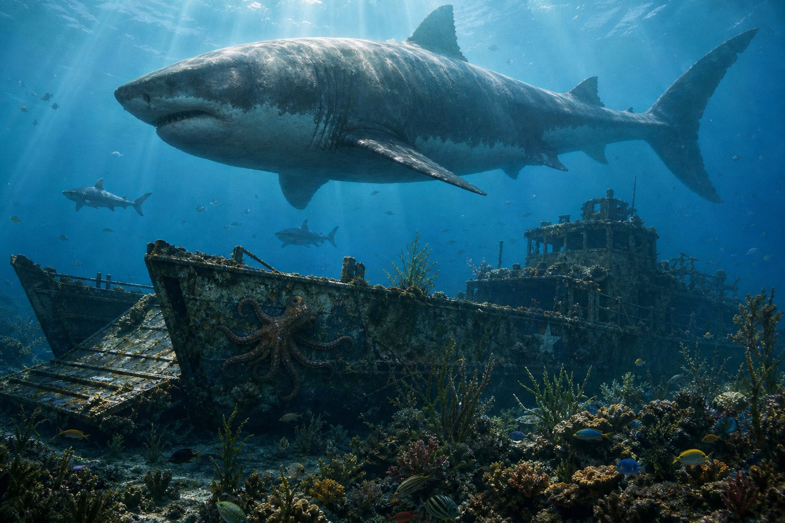 #sharkweek Day 4: Megalodon Wakes Hosted By @GuruScorpion