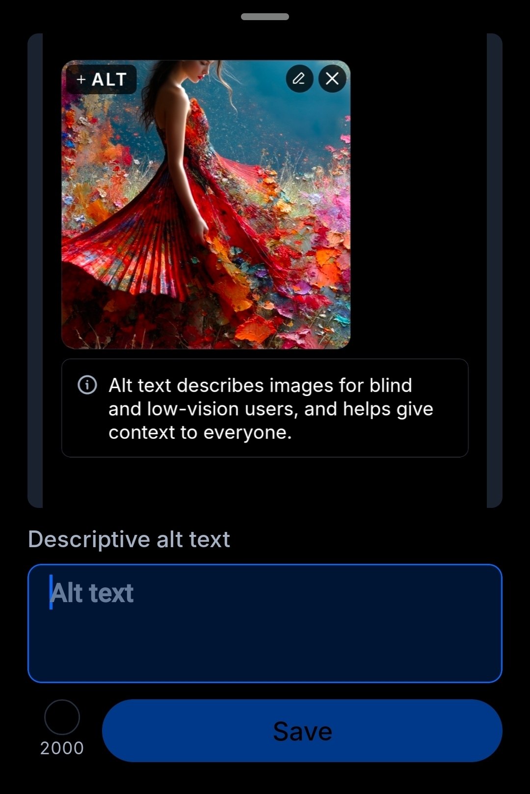 I have a question. Is it possible to put an ALT box in before posting an image? With an ATL box, upl…