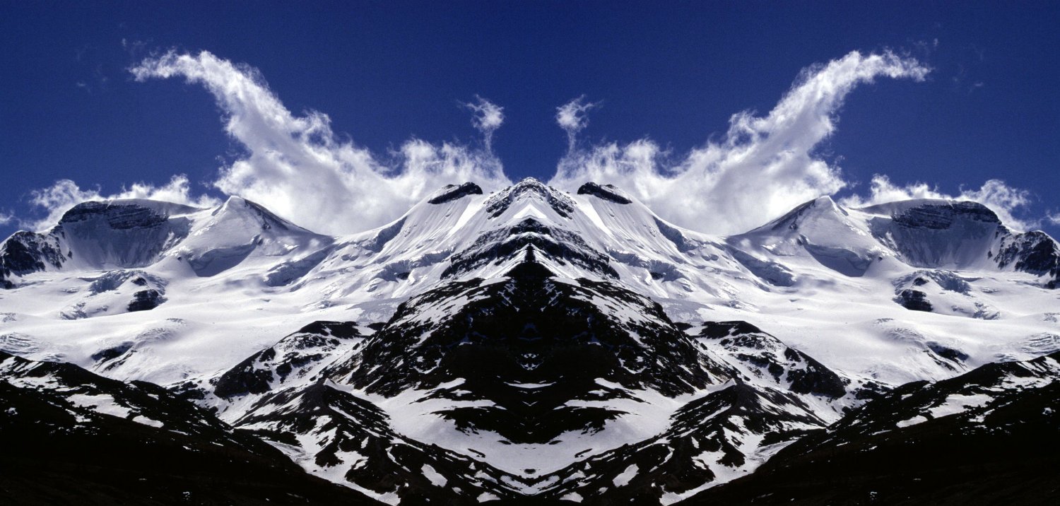Captured on Fuji Provia slide film. The right half is the original image. Then in photoshop I flippe…