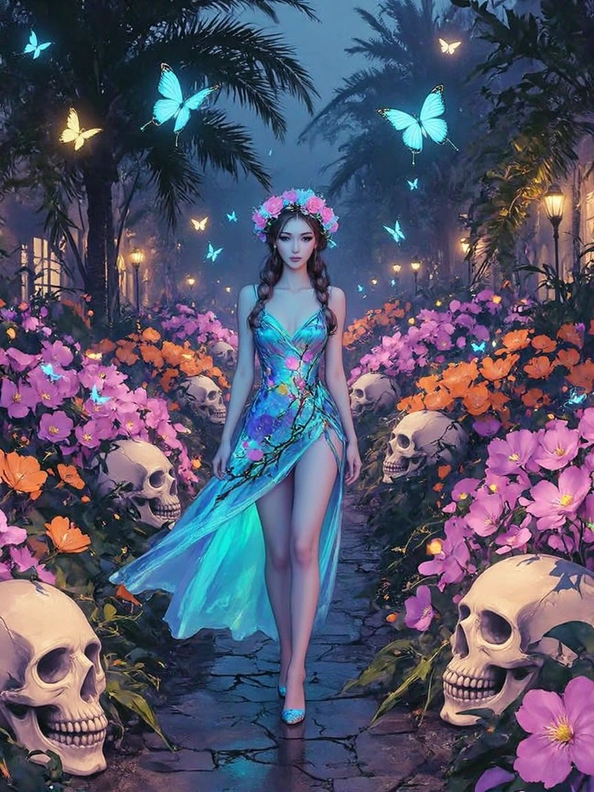 #AllThingsSpring April Challenge By @guruscorpion neon garden +butterfly 🌸🌺🌼🦋