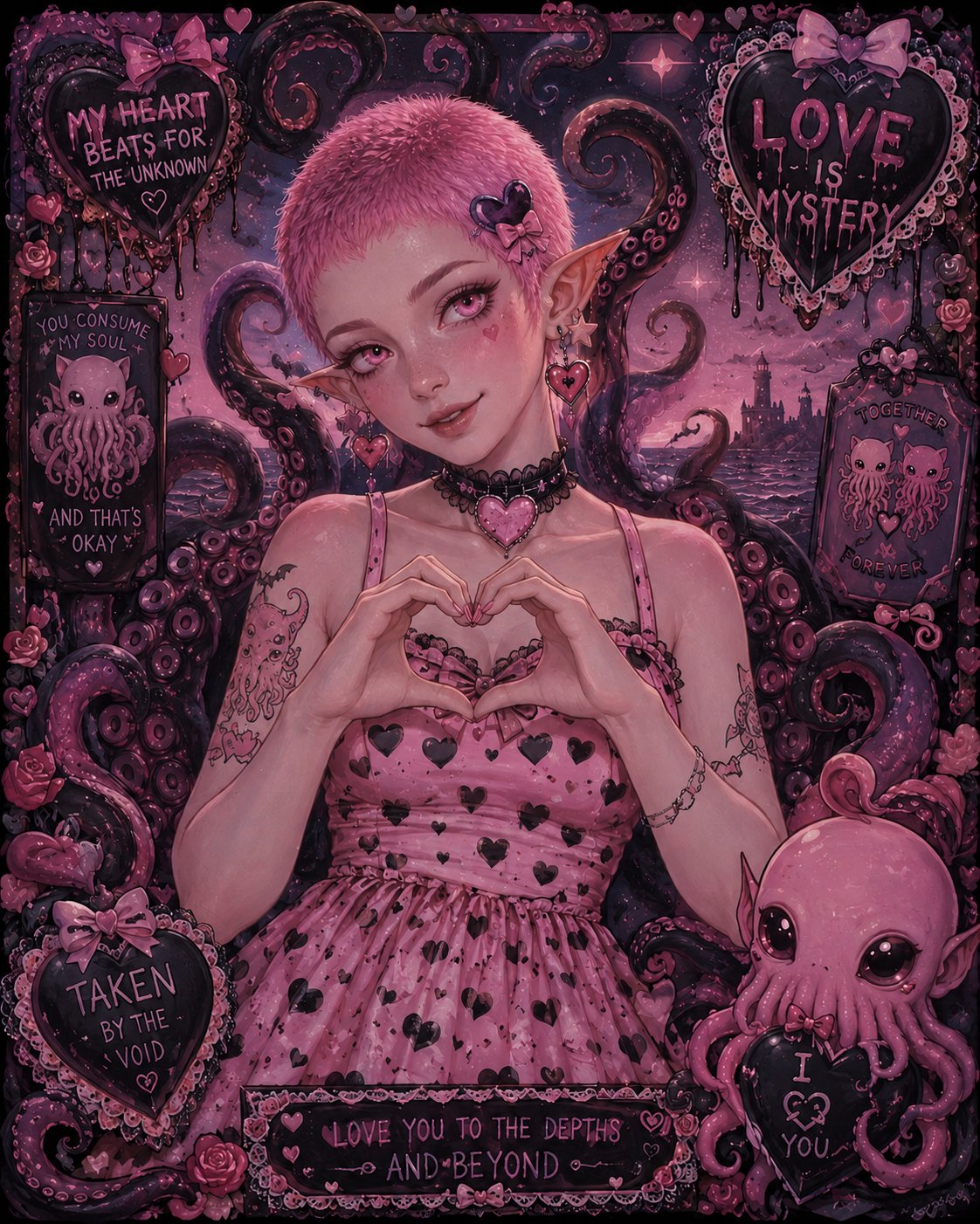 I was doing spellwork with ai. ChatGPT wanted to surprise me with some lovecraftian imagery lol.