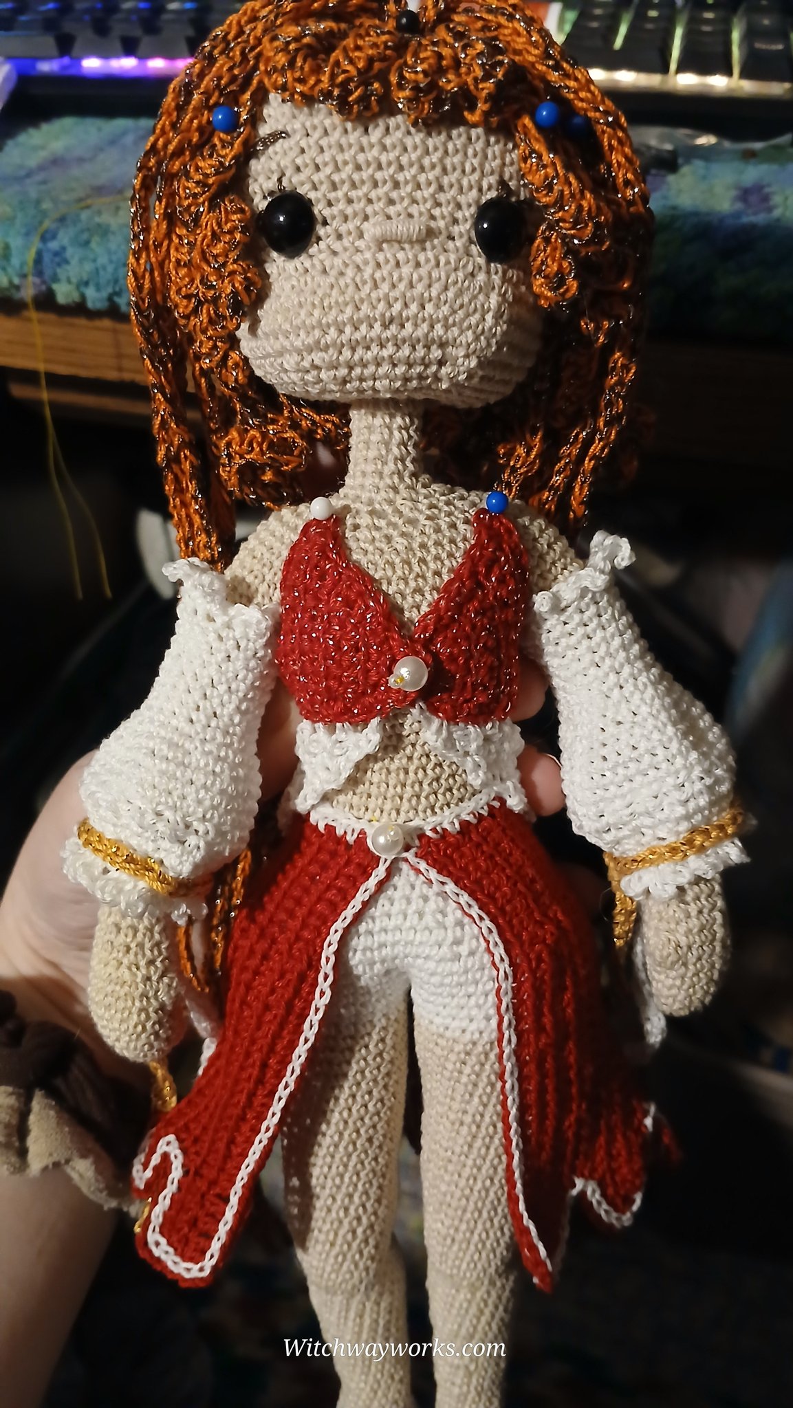 This is the progress so far on Florie. Right now I'm about half way through her second skirt layer.…